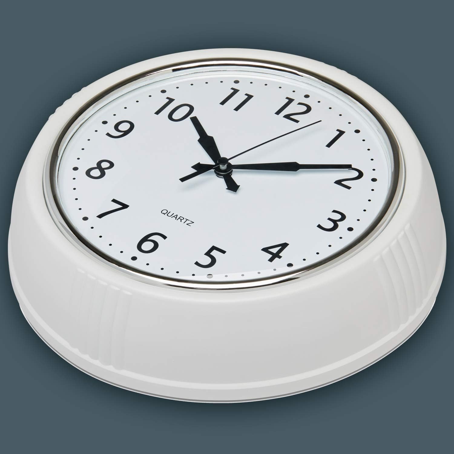 Time Whisperer:  Retro Wall Clock 12 Inch Red Kitchen 50's Vintage Design Round Silent Non Ticking Battery Operated Quality Quartz Clock for Home Office School or Classroom
