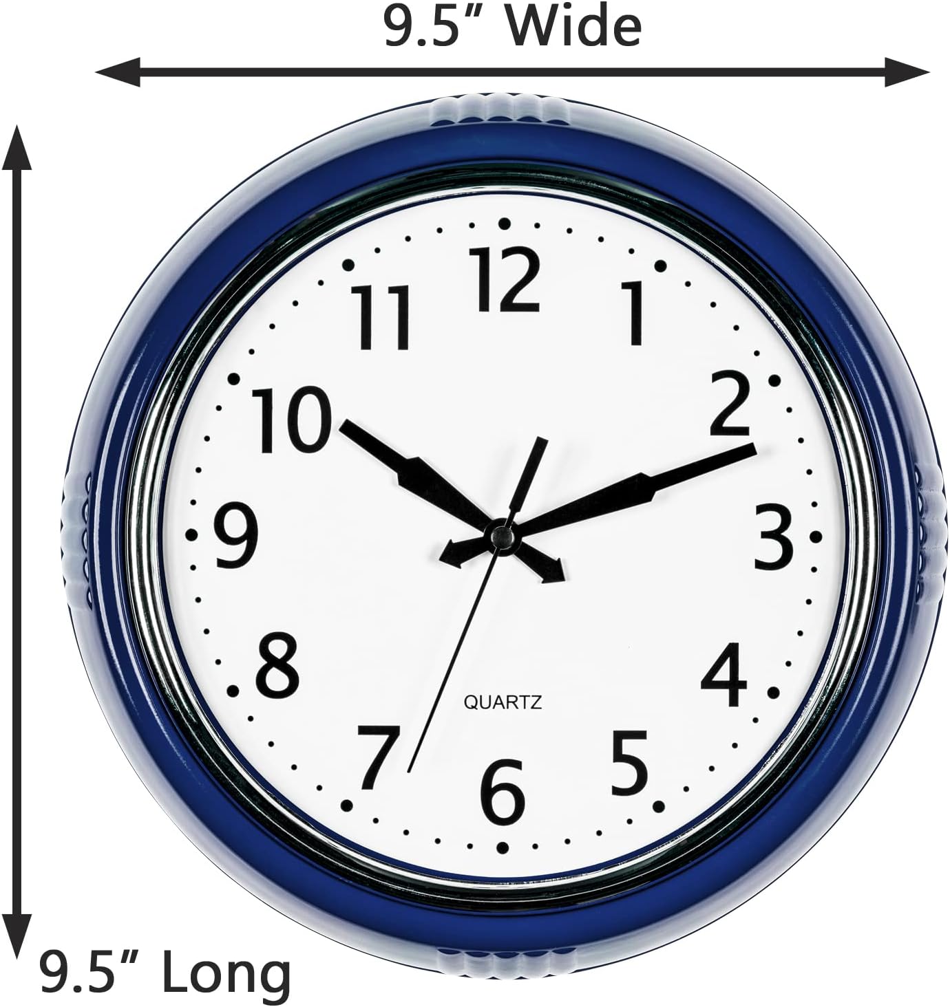 Time Whisperer:  Retro Wall Clock 12 Inch Red Kitchen 50's Vintage Design Round Silent Non Ticking Battery Operated Quality Quartz Clock for Home Office School or Classroom