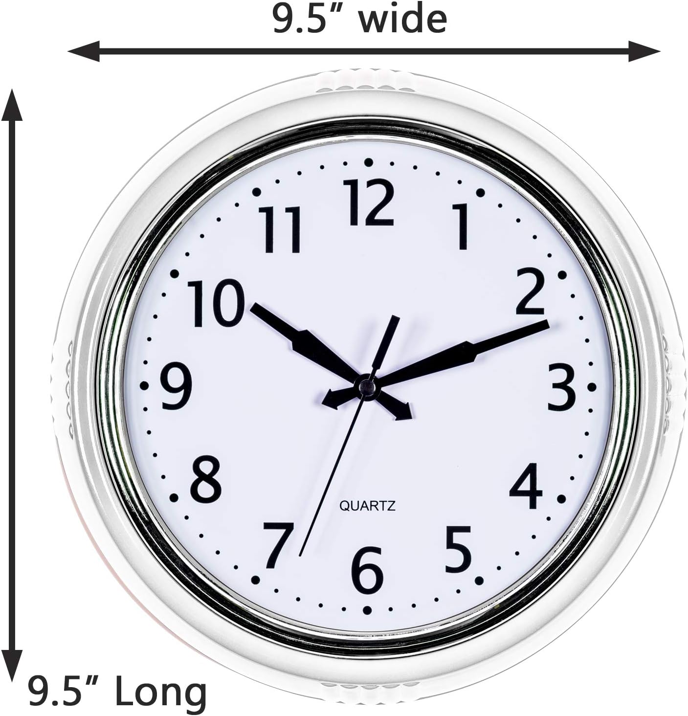 Time Whisperer:  Retro Wall Clock 12 Inch Red Kitchen 50's Vintage Design Round Silent Non Ticking Battery Operated Quality Quartz Clock for Home Office School or Classroom