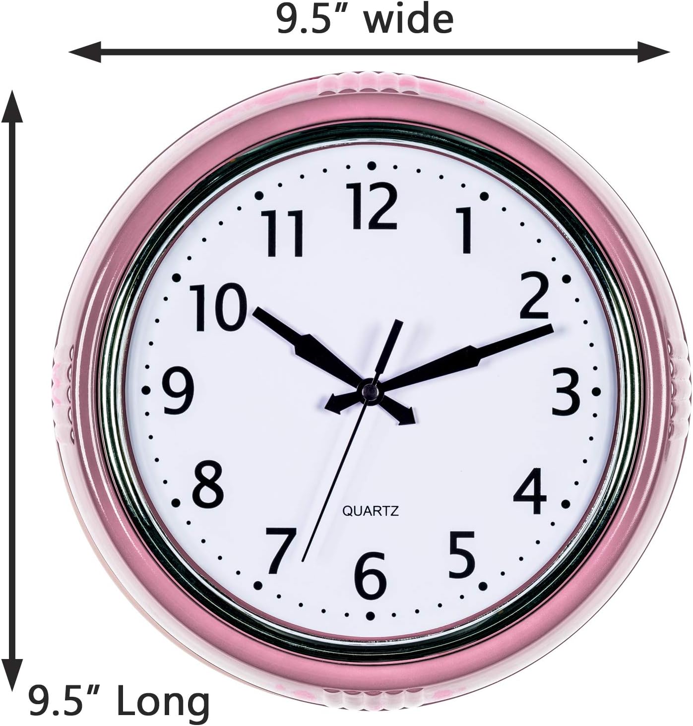 Time Whisperer:  Retro Wall Clock 12 Inch Red Kitchen 50's Vintage Design Round Silent Non Ticking Battery Operated Quality Quartz Clock for Home Office School or Classroom