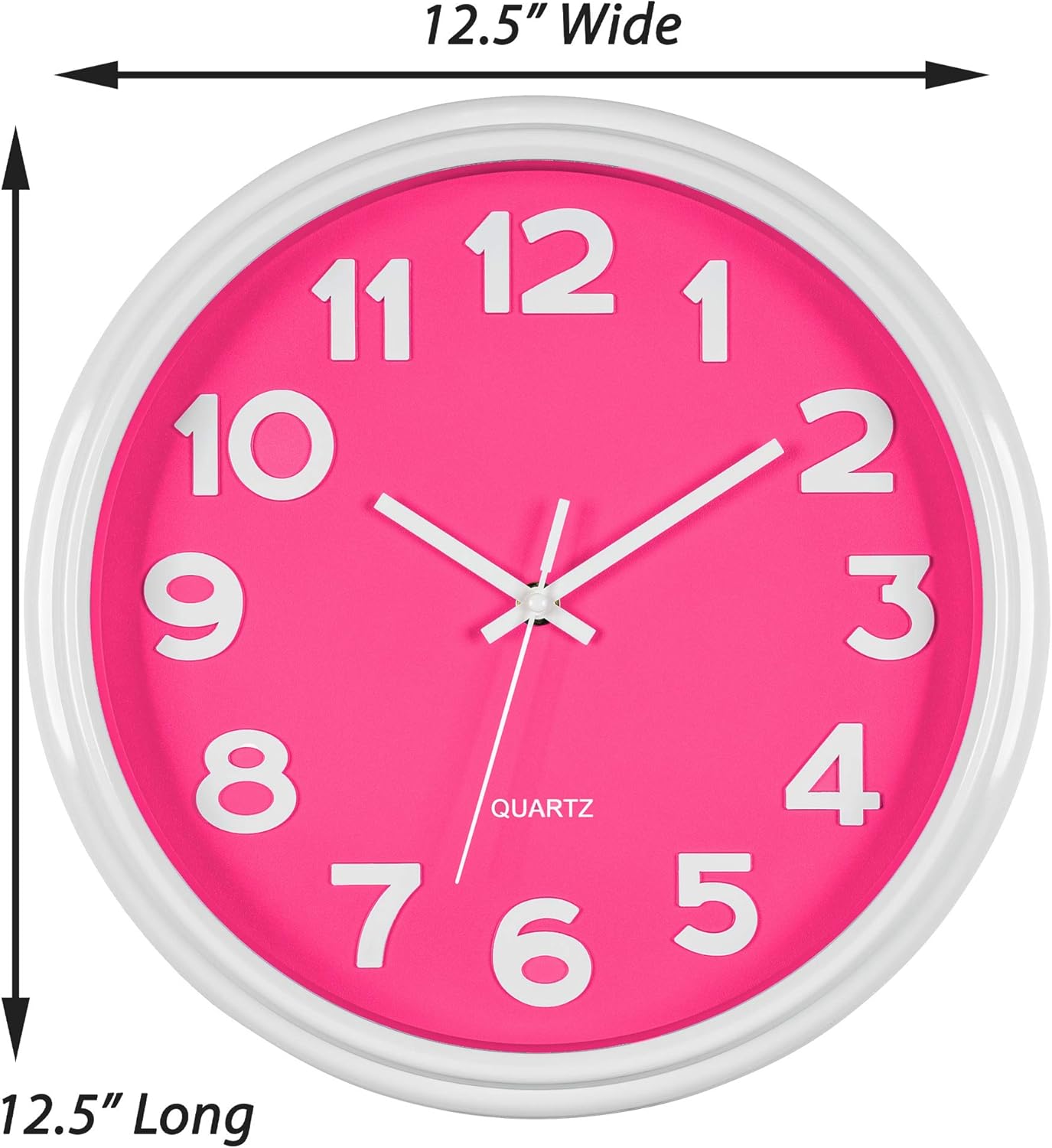 Time Whisperer:  Math Wall Clock Black 12 Inch Silent Non-Ticking Unique Gift for Teacher/Student/Engineer Graduate Quartz Round Battery Operated, Home Office School Classroom, Mathematical Equations
