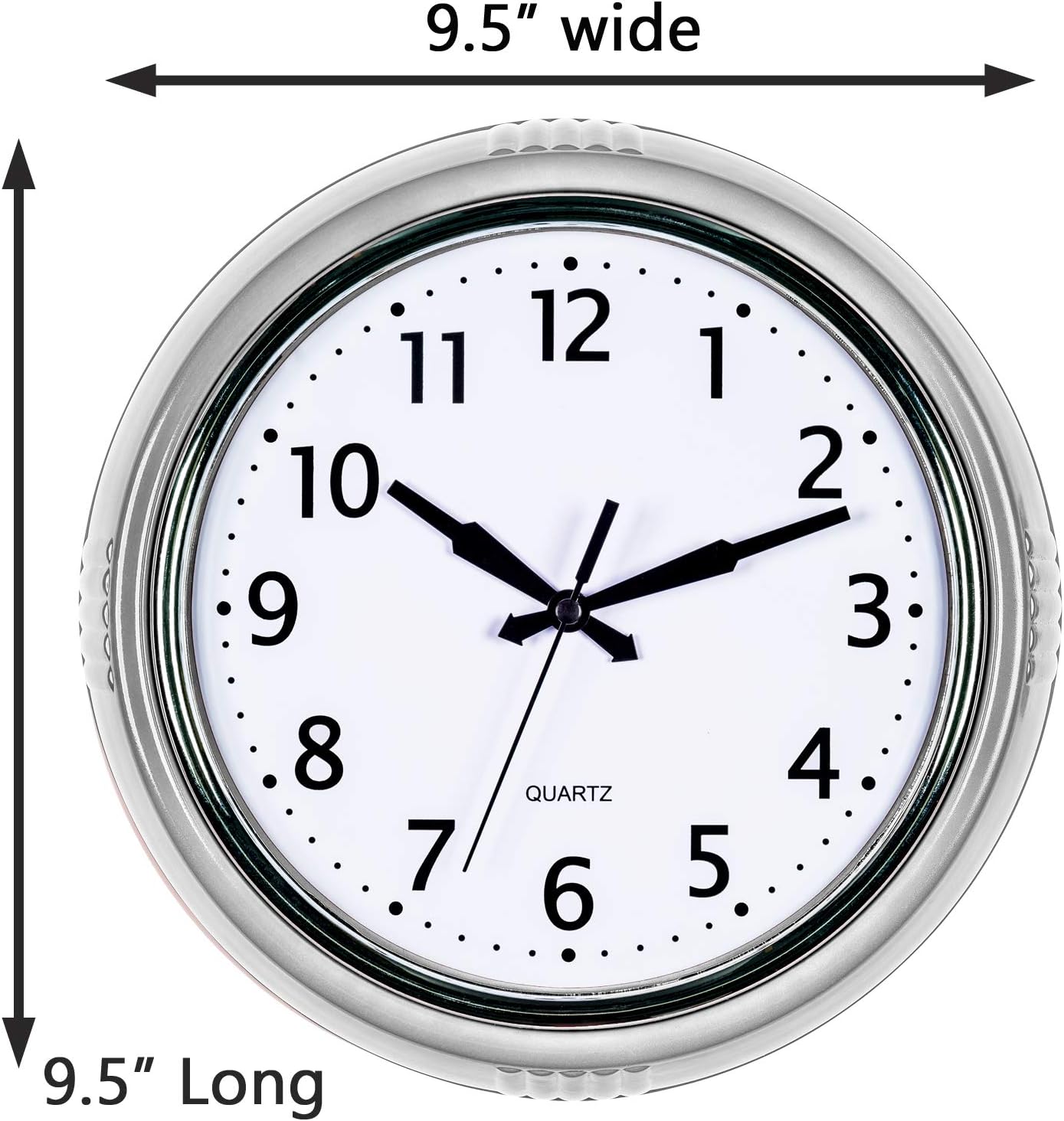 Time Whisperer:  Retro Wall Clock 12 Inch Red Kitchen 50's Vintage Design Round Silent Non Ticking Battery Operated Quality Quartz Clock for Home Office School or Classroom