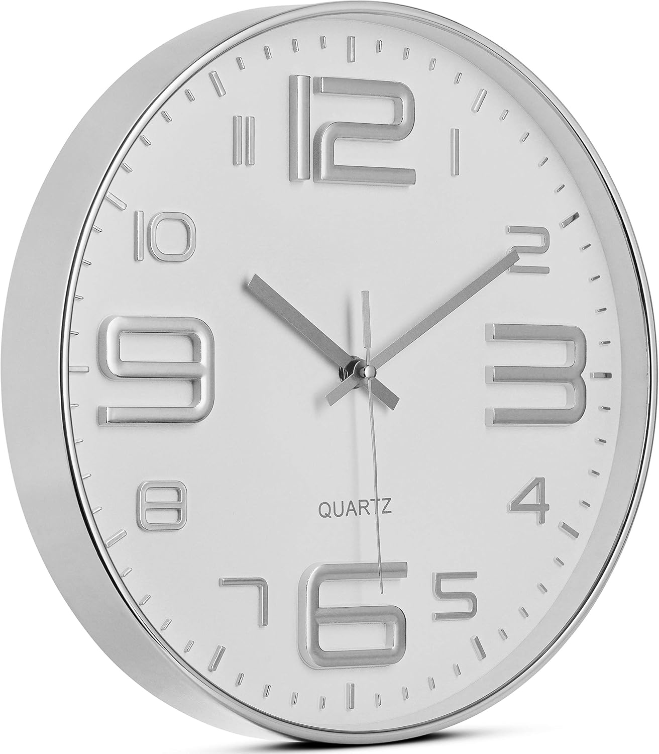 Time Whisperer:  Black Wall Clock - 12 Inch Rose Gold Silent Non Ticking Quality Quartz Battery Operated Easy to Read Decorative Modern Design for Home/Office/Kitchen/Bedroom/Living Room