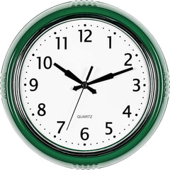 Time Whisperer:  Retro Wall Clock 12 Inch Red Kitchen 50's Vintage Design Round Silent Non Ticking Battery Operated Quality Quartz Clock for Home Office School or Classroom