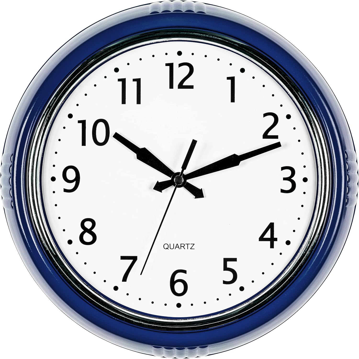 Time Whisperer:  Retro Wall Clock 12 Inch Red Kitchen 50's Vintage Design Round Silent Non Ticking Battery Operated Quality Quartz Clock for Home Office School or Classroom