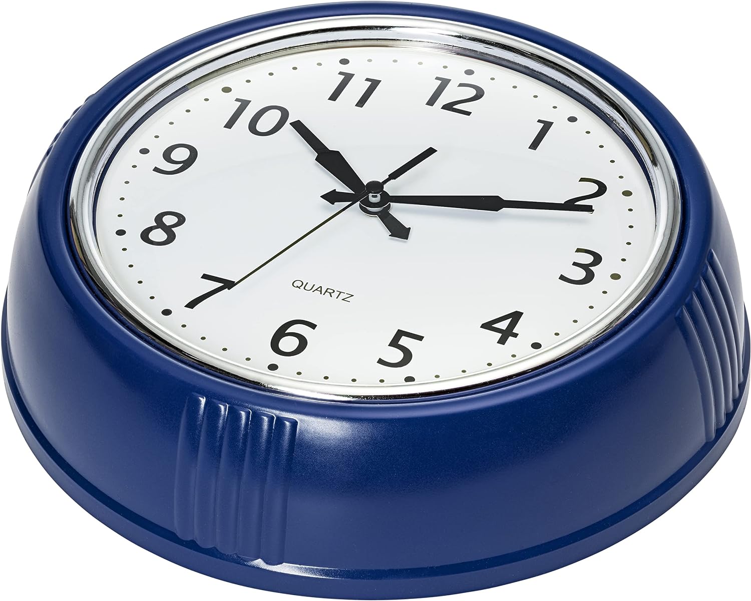 Time Whisperer:  Retro Wall Clock 12 Inch Red Kitchen 50's Vintage Design Round Silent Non Ticking Battery Operated Quality Quartz Clock for Home Office School or Classroom