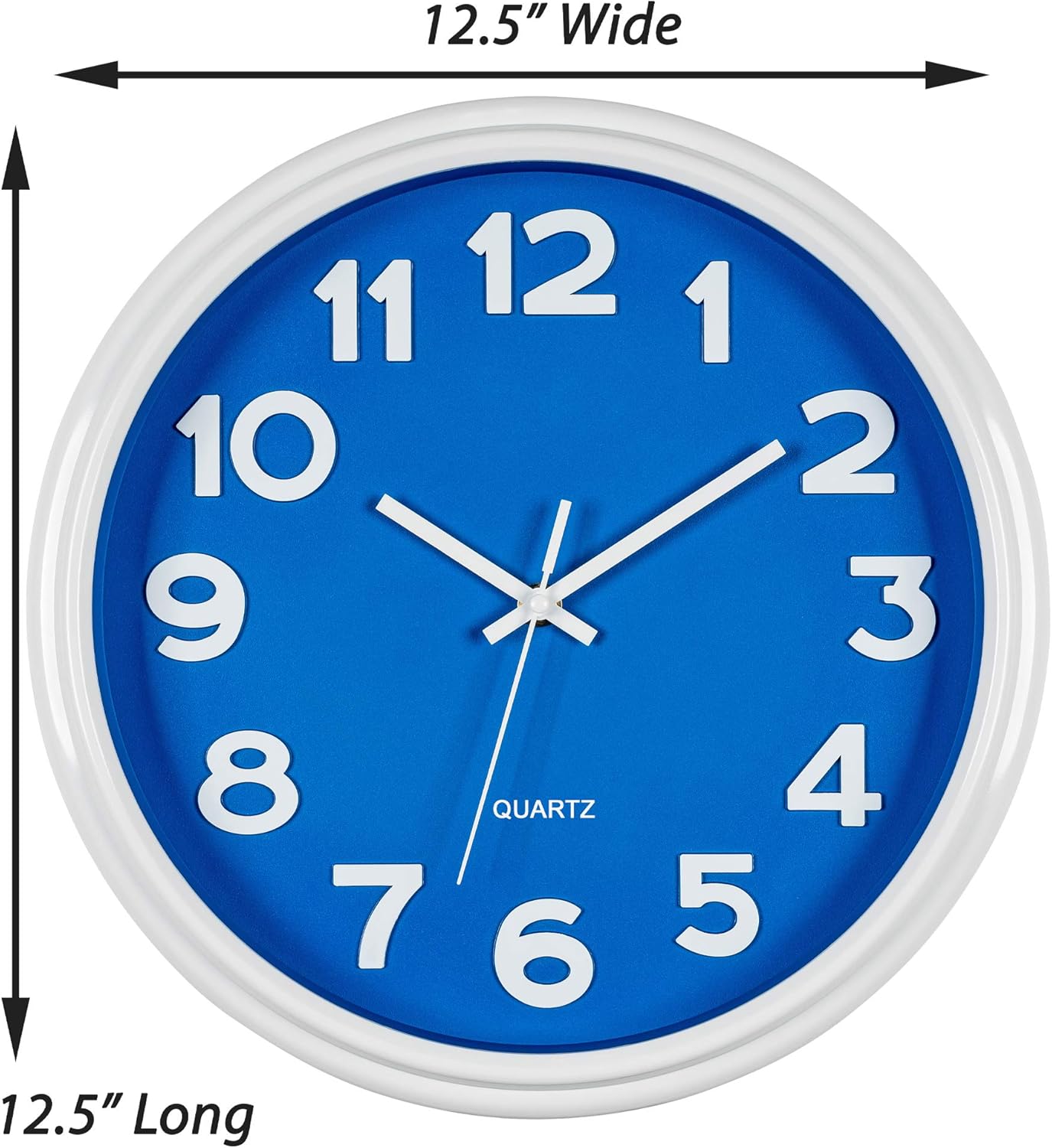 Time Whisperer:  Math Wall Clock Black 12 Inch Silent Non-Ticking Unique Gift for Teacher/Student/Engineer Graduate Quartz Round Battery Operated, Home Office School Classroom, Mathematical Equations