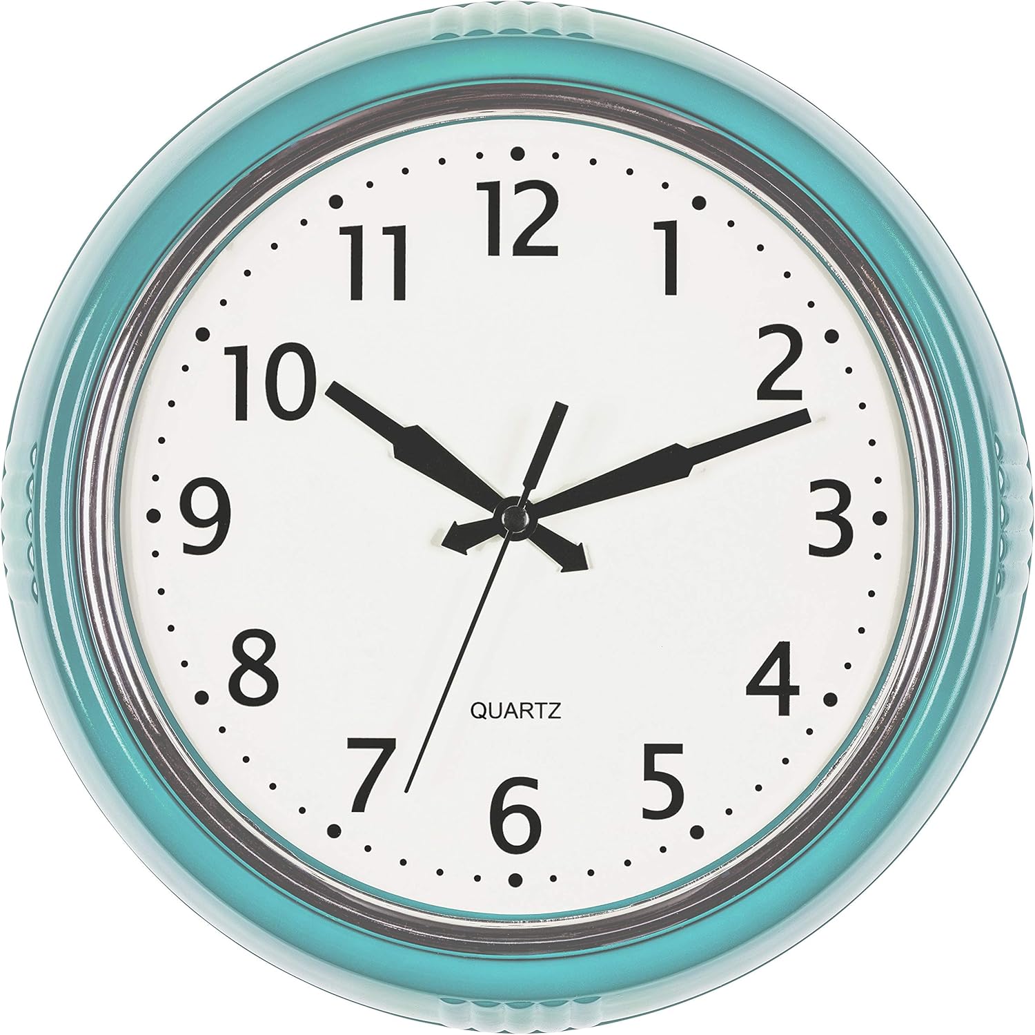 Time Whisperer:  Retro Wall Clock 12 Inch Red Kitchen 50's Vintage Design Round Silent Non Ticking Battery Operated Quality Quartz Clock for Home Office School or Classroom