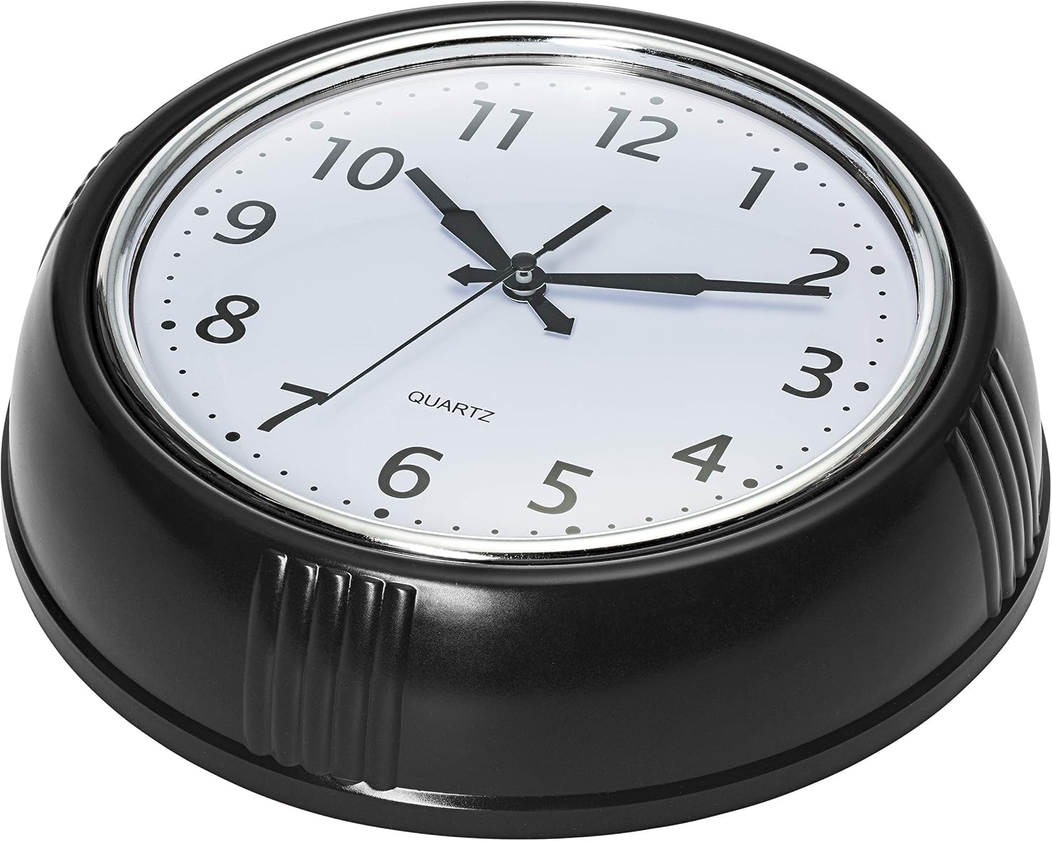 Time Whisperer:  Retro Wall Clock 12 Inch Red Kitchen 50's Vintage Design Round Silent Non Ticking Battery Operated Quality Quartz Clock for Home Office School or Classroom