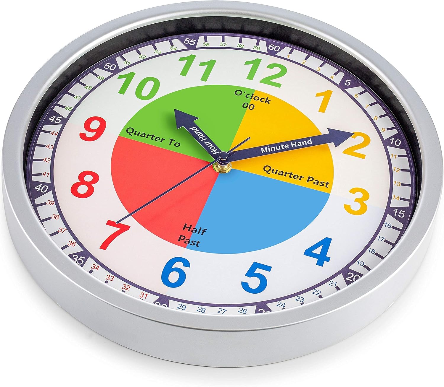 Time Whisperer:  Math Wall Clock Black 12 Inch Silent Non-Ticking Unique Gift for Teacher/Student/Engineer Graduate Quartz Round Battery Operated, Home Office School Classroom, Mathematical Equations