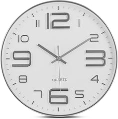 Time Whisperer:  Black Wall Clock - 12 Inch Rose Gold Silent Non Ticking Quality Quartz Battery Operated Easy to Read Decorative Modern Design for Home/Office/Kitchen/Bedroom/Living Room