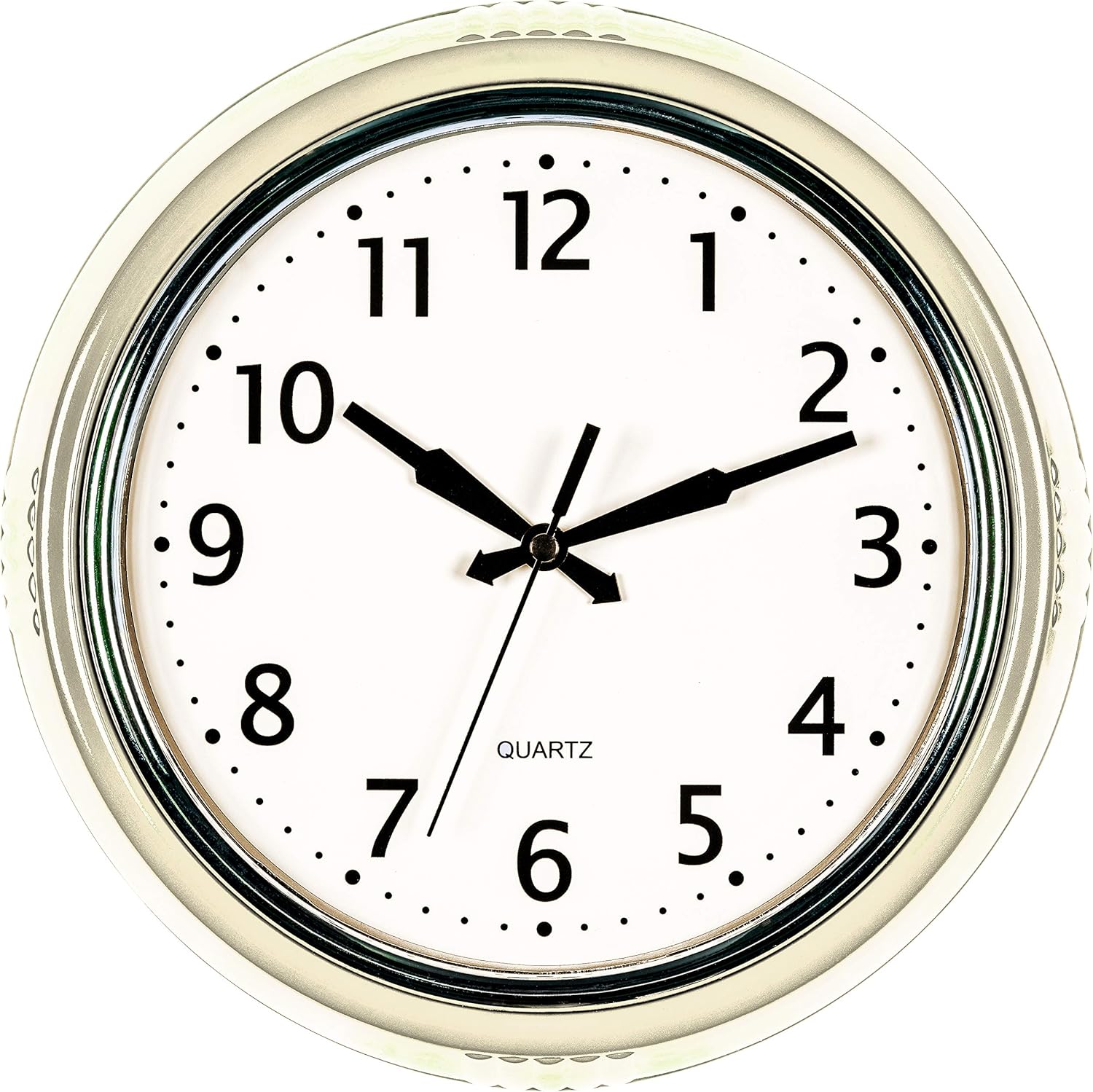 Time Whisperer:  Retro Wall Clock 12 Inch Red Kitchen 50's Vintage Design Round Silent Non Ticking Battery Operated Quality Quartz Clock for Home Office School or Classroom