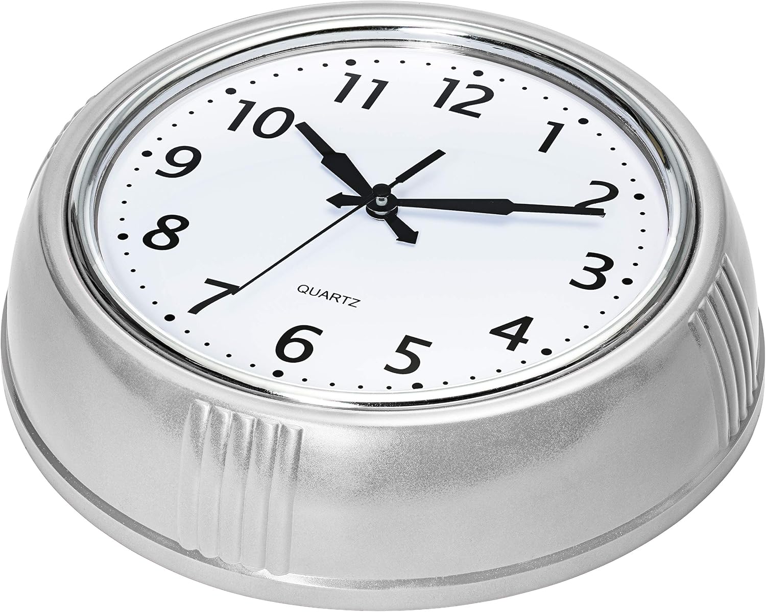 Time Whisperer:  Retro Wall Clock 12 Inch Red Kitchen 50's Vintage Design Round Silent Non Ticking Battery Operated Quality Quartz Clock for Home Office School or Classroom