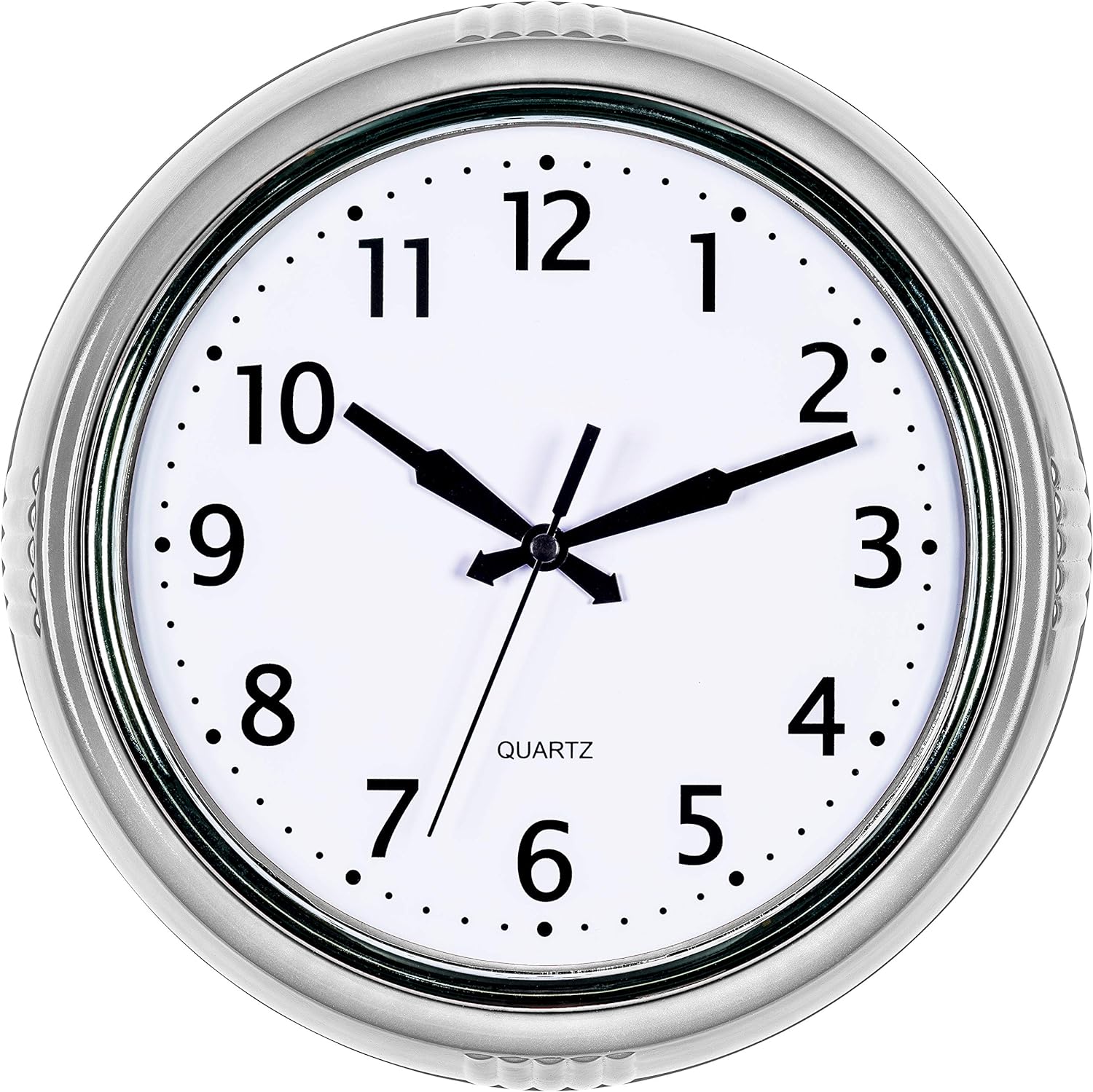 Time Whisperer:  Retro Wall Clock 12 Inch Red Kitchen 50's Vintage Design Round Silent Non Ticking Battery Operated Quality Quartz Clock for Home Office School or Classroom